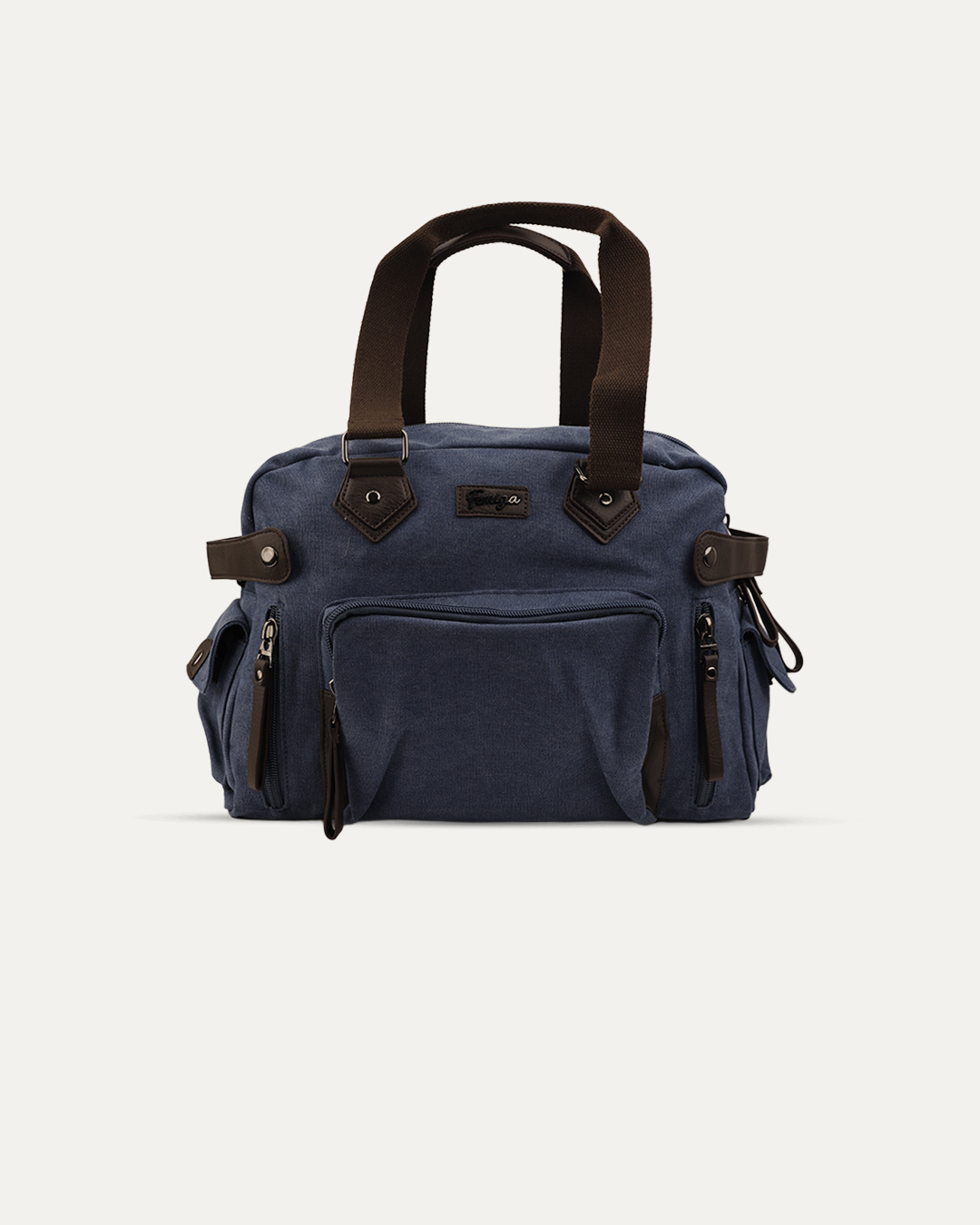 Denim Blue Canvas Duffle