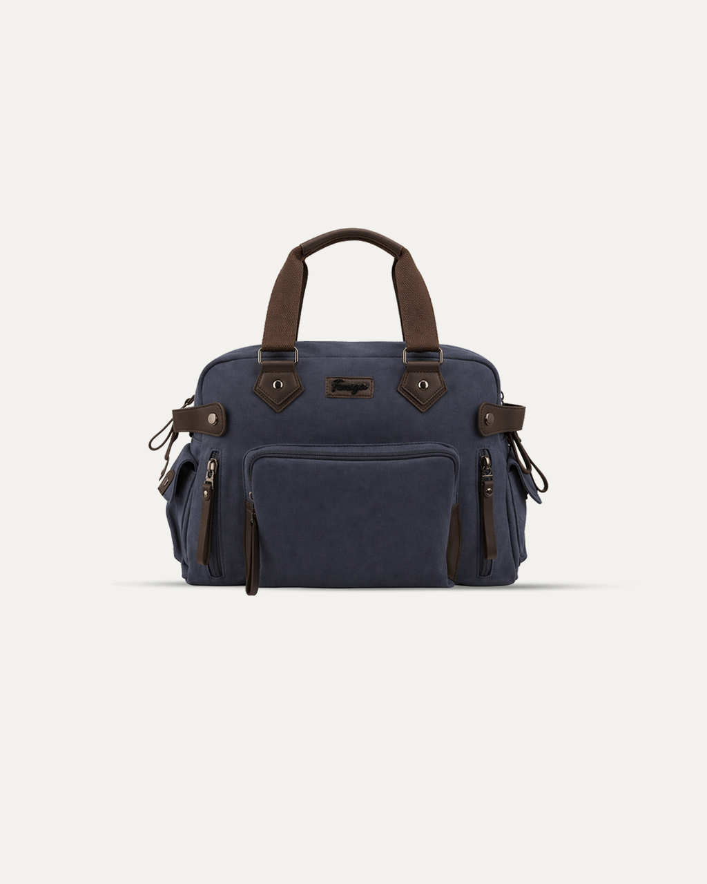 Denim Blue Canvas Duffle