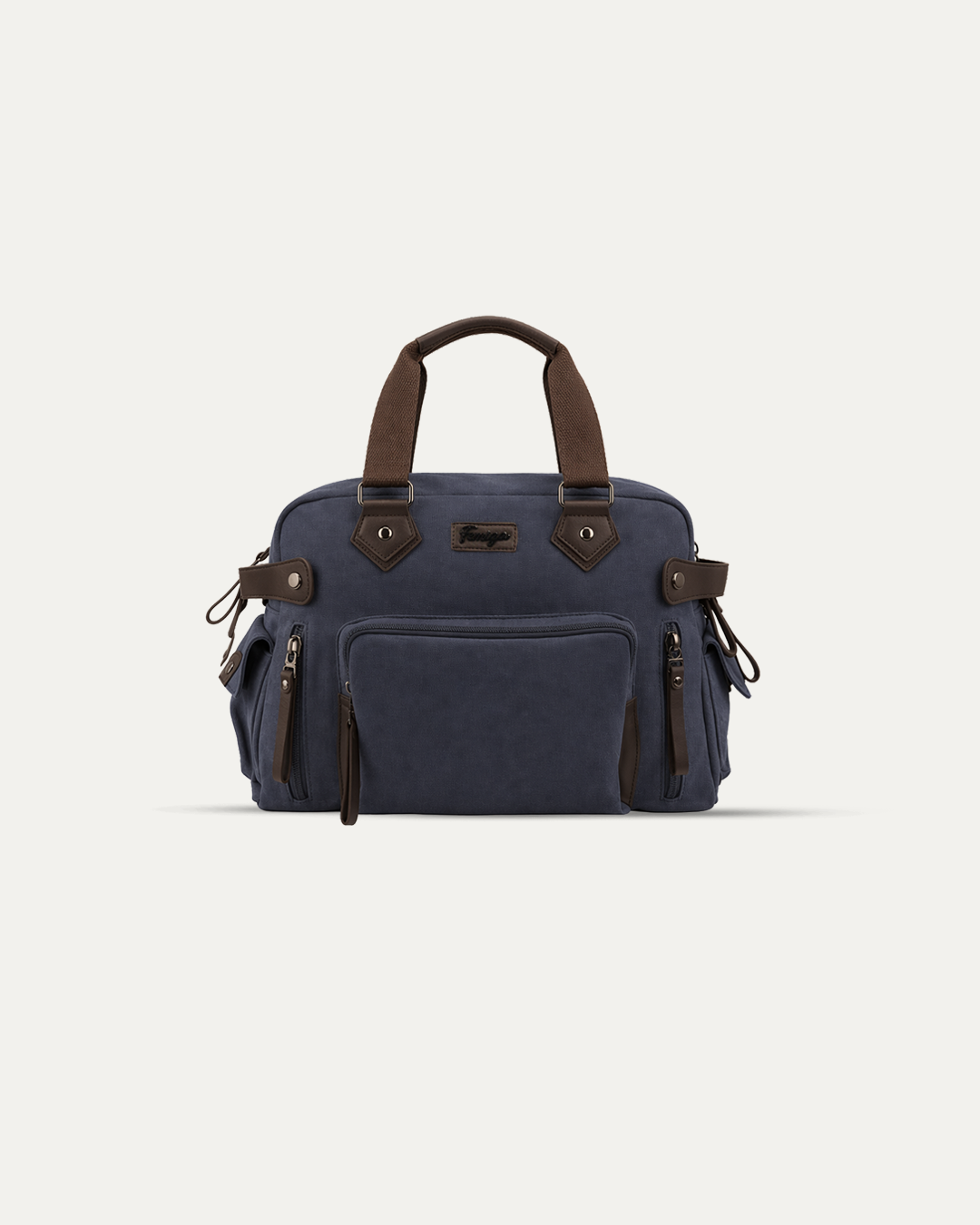 Denim Blue Canvas Duffle