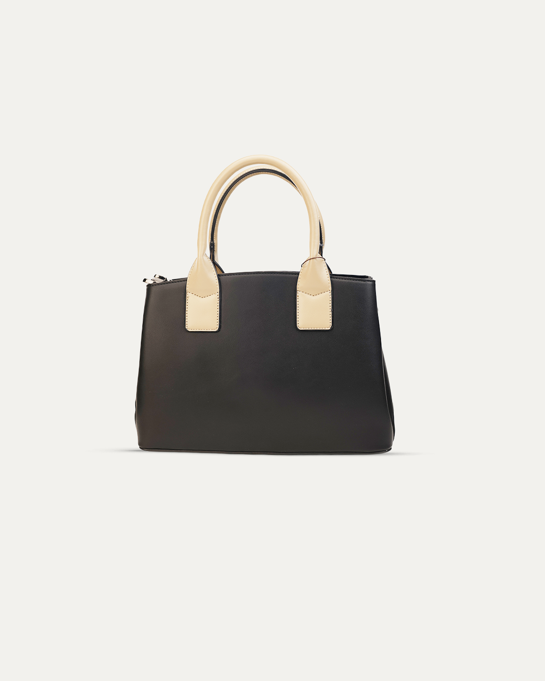 Black Two-Tone Office Handbag