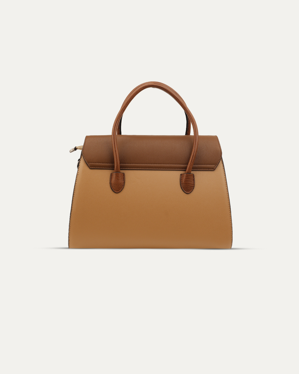 Twist-Lock Structured Handbag