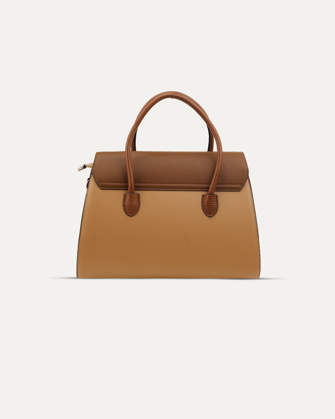 Twist-Lock Structured Handbag
