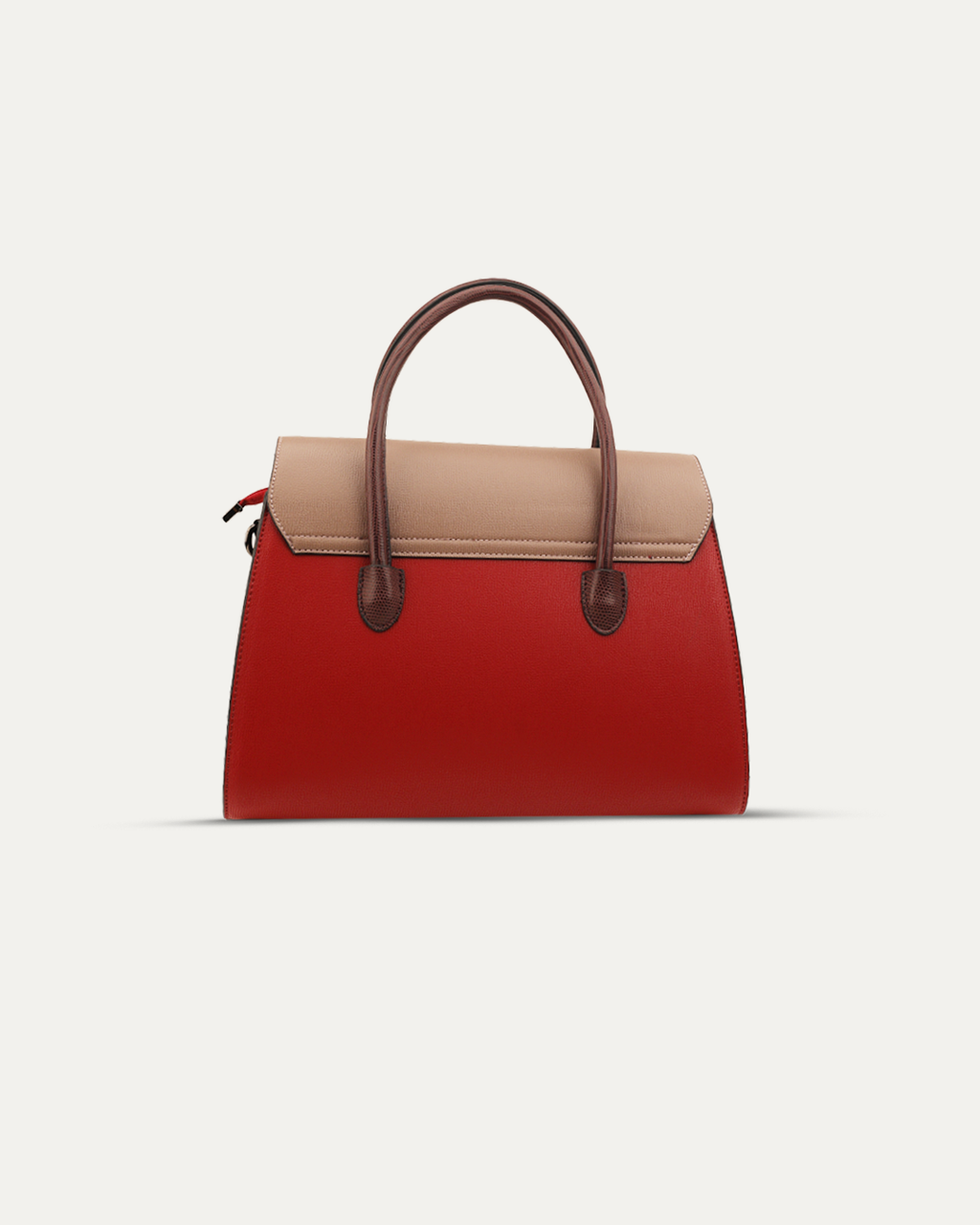 Two-Tone Textured Handbag