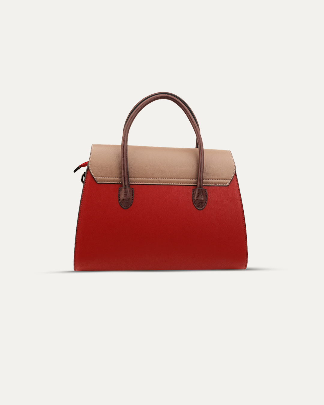 Two-Tone Textured Handbag