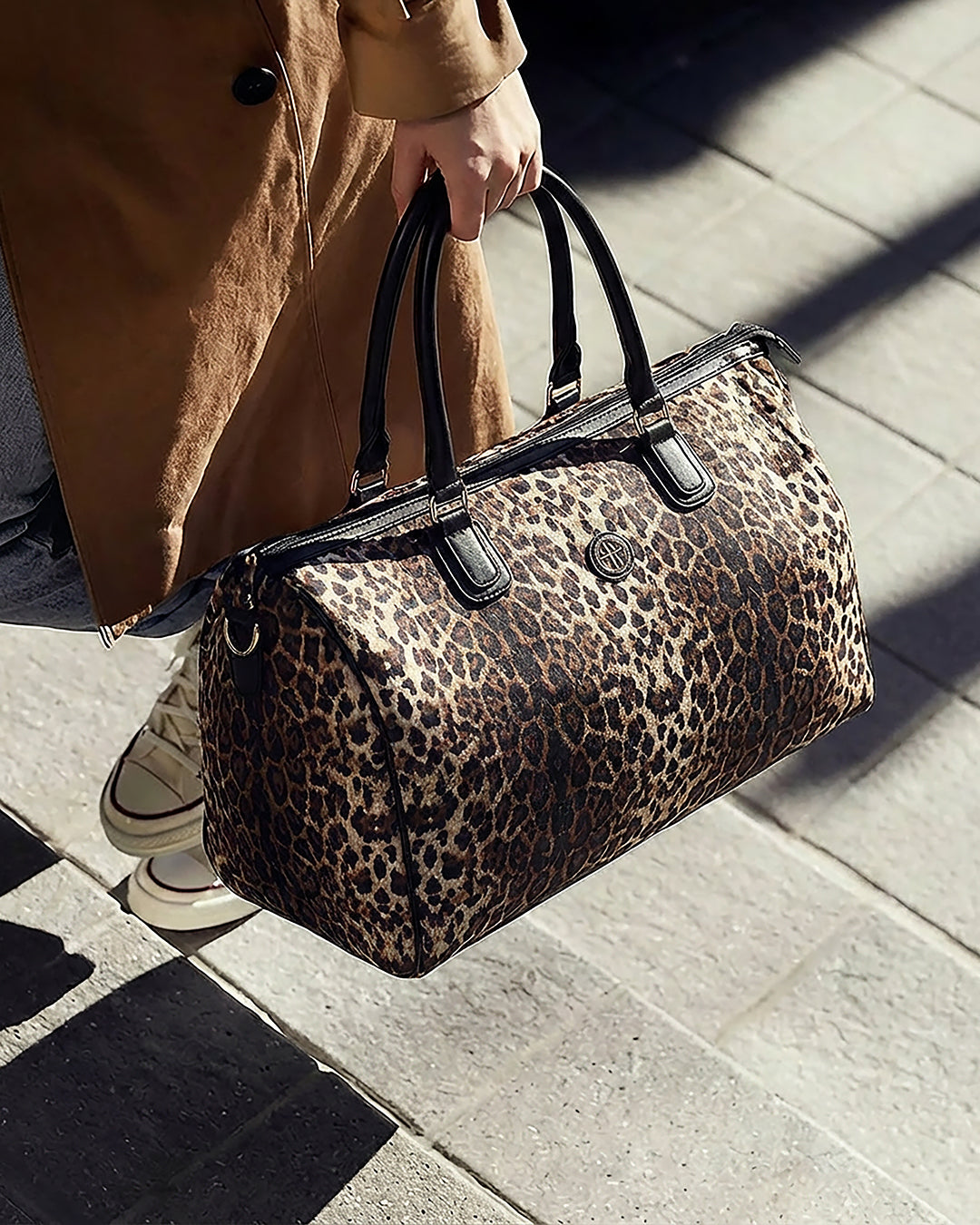 Cheetah Print Travel Duffel Bag