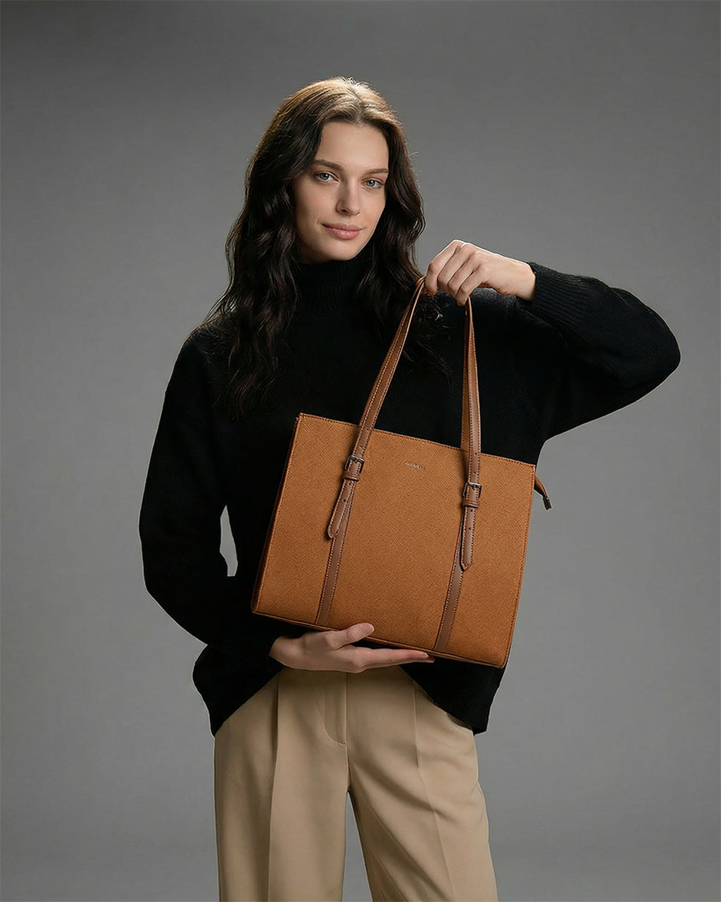 Structured Office Tote Bag