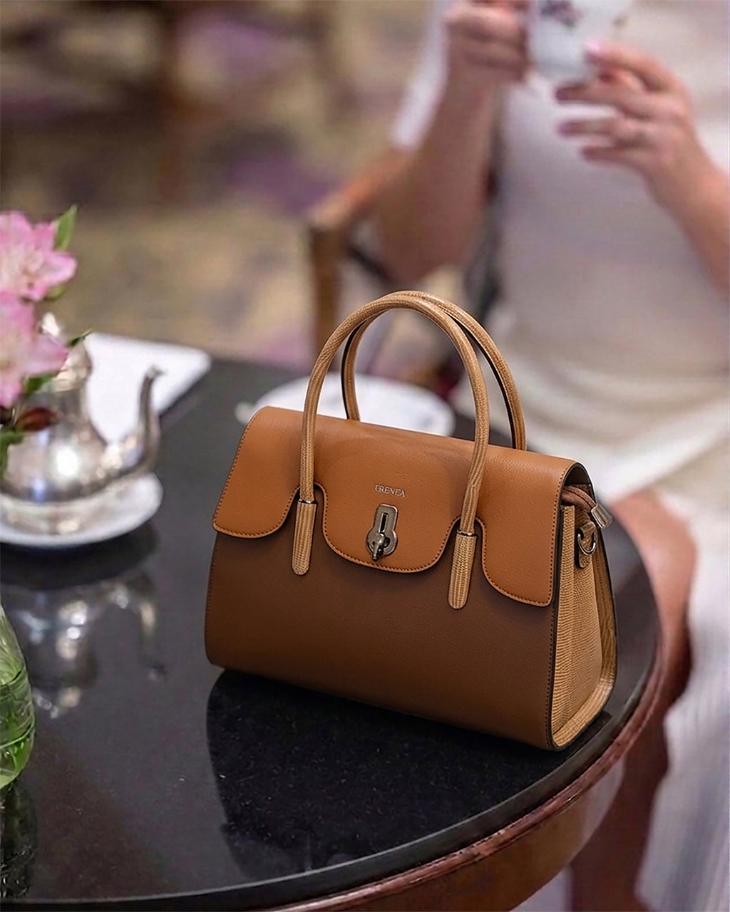 Textured Handle Office Bag