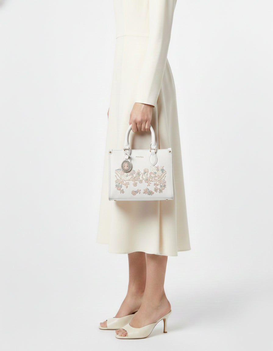 Floral Embroidered Handbag