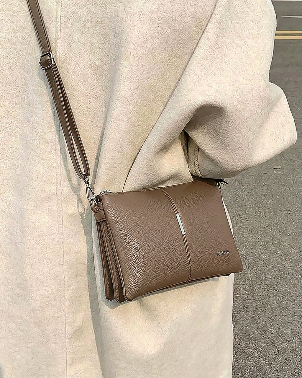 Khakhi Casual Sling Bag