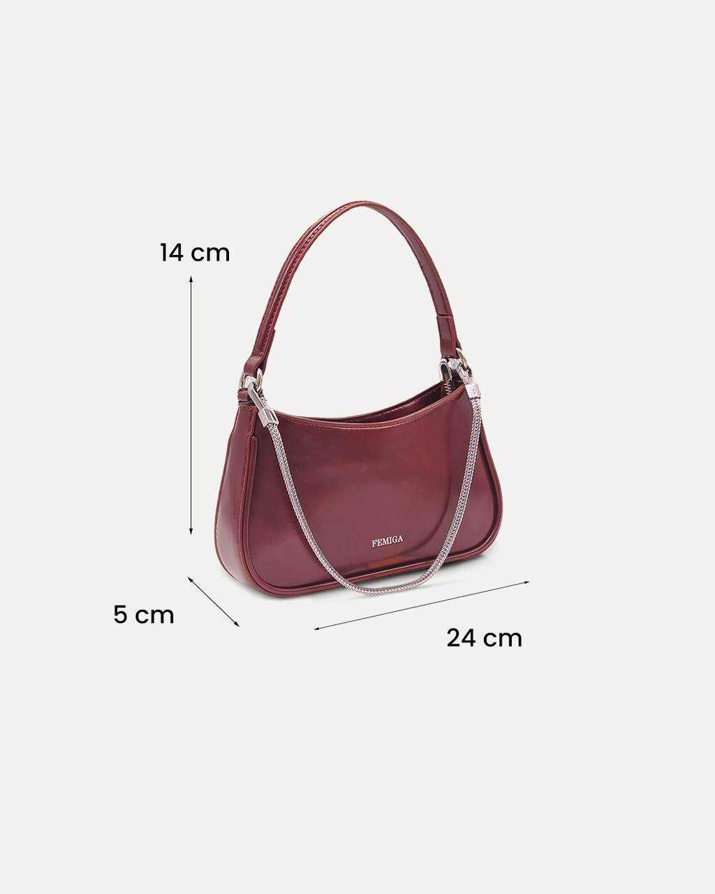 Burgundy Party Shoulder Bag