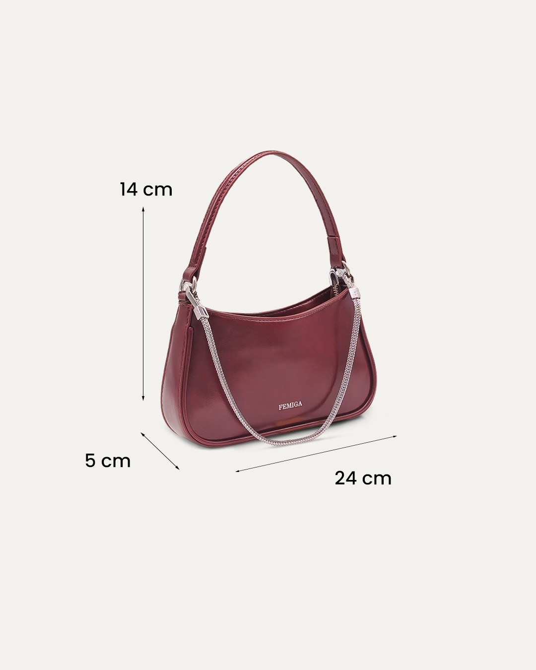 Burgundy Party Shoulder Bag
