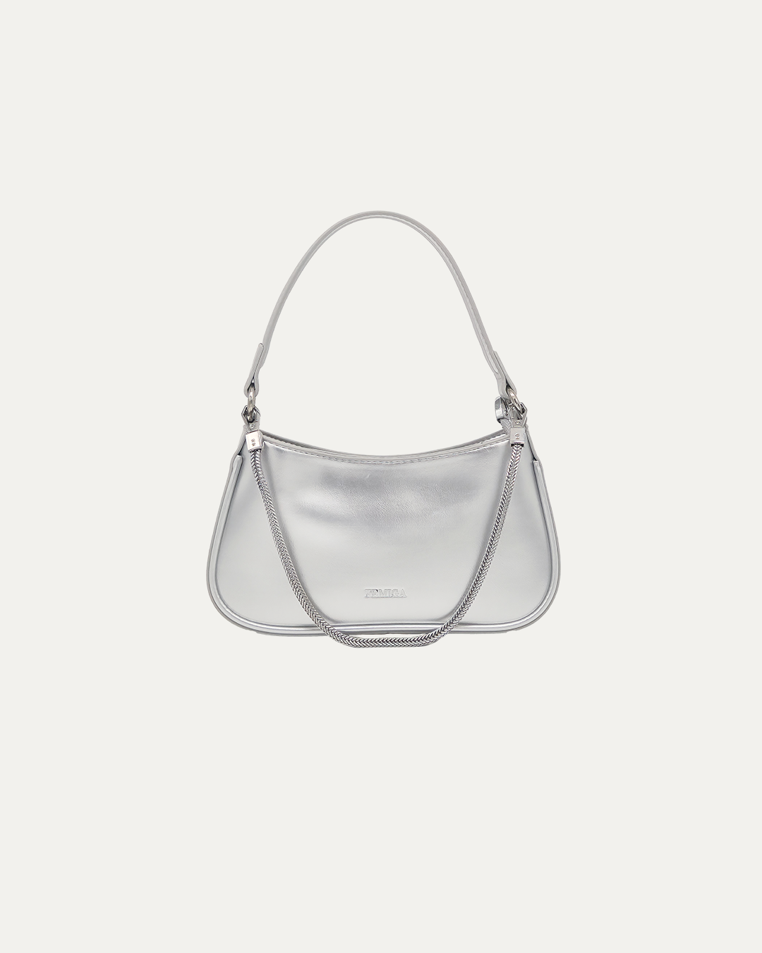 Silver Party Wear Shoulder Bag