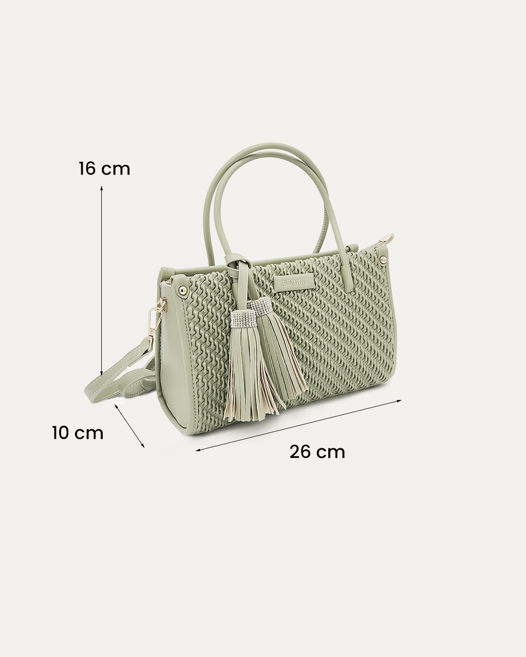 Sage Textured Handbag