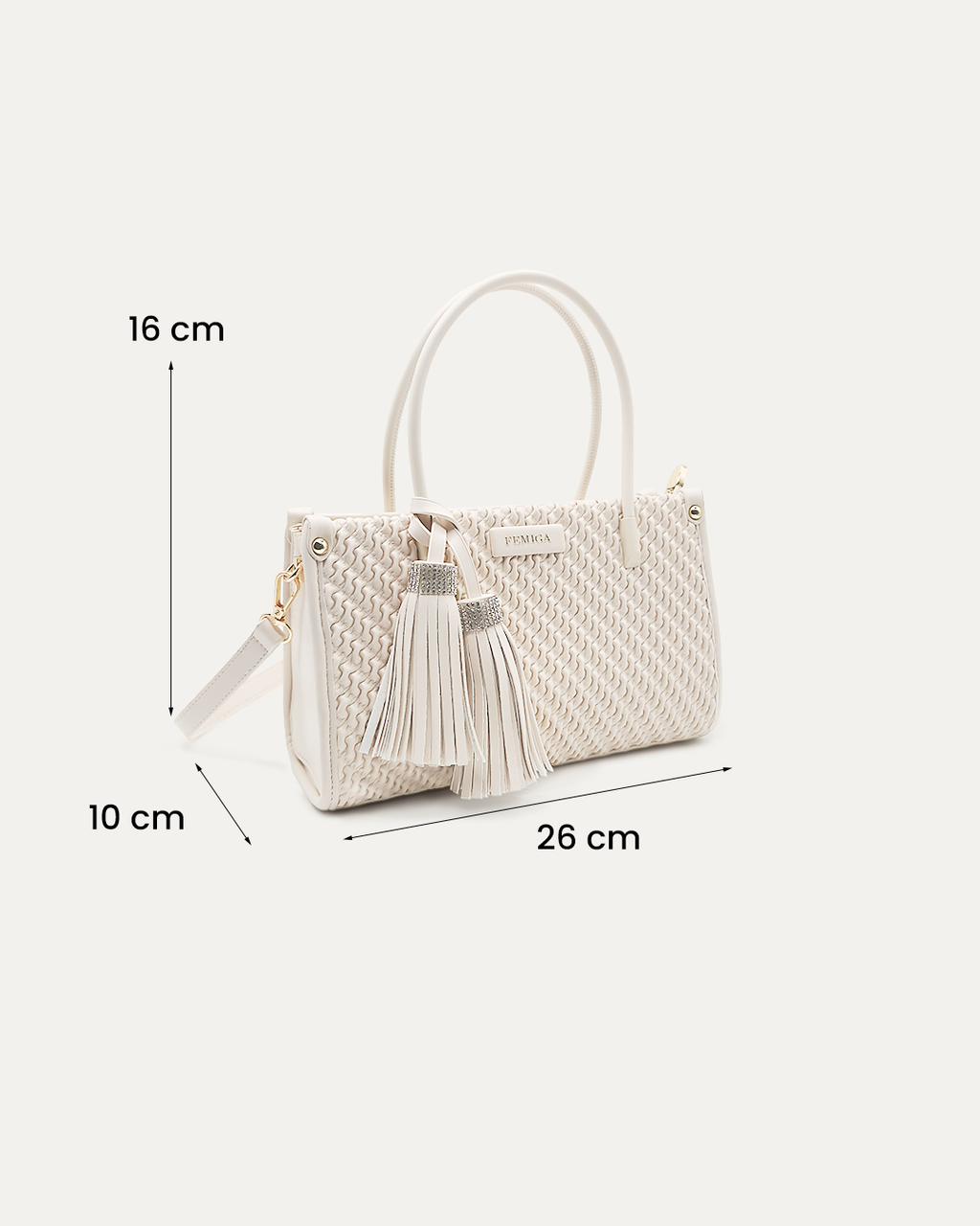 Textured Top-Handle Bag