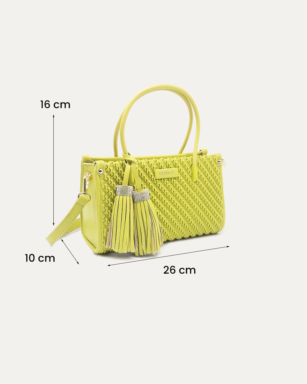 Textured Top-Handle Handbag