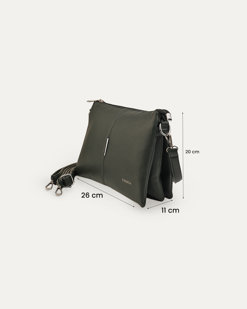 Sleek Olive Everyday Sling