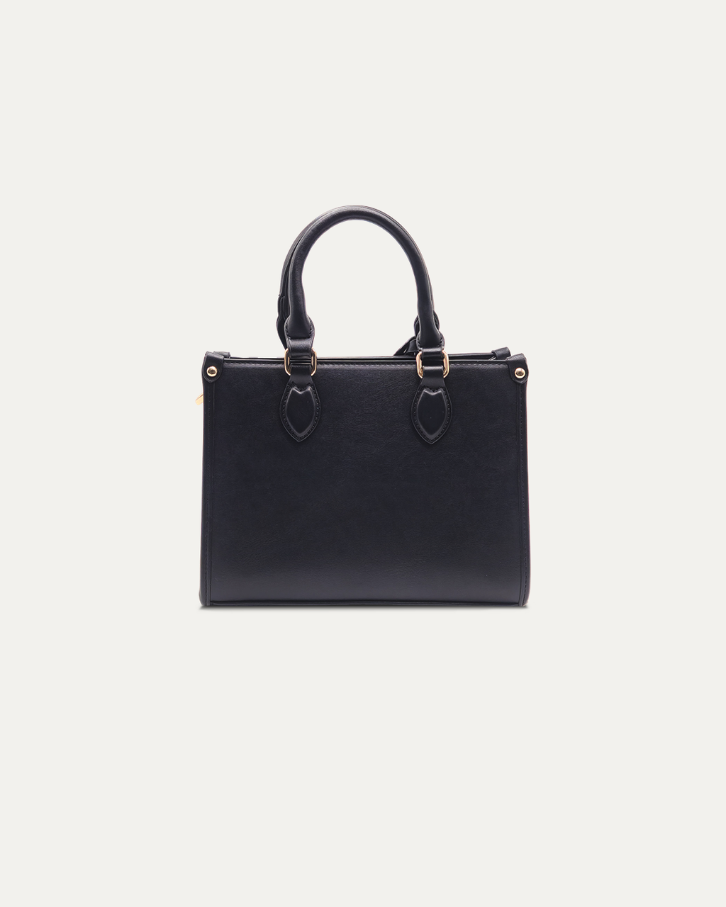 Black Embroidered Handbag