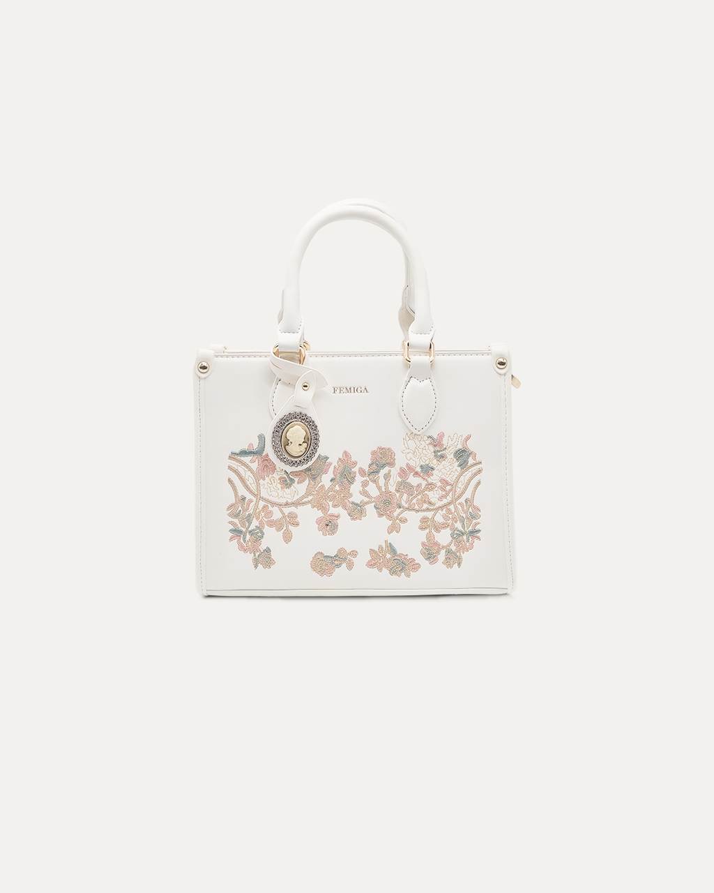 Floral Embroidered Handbag