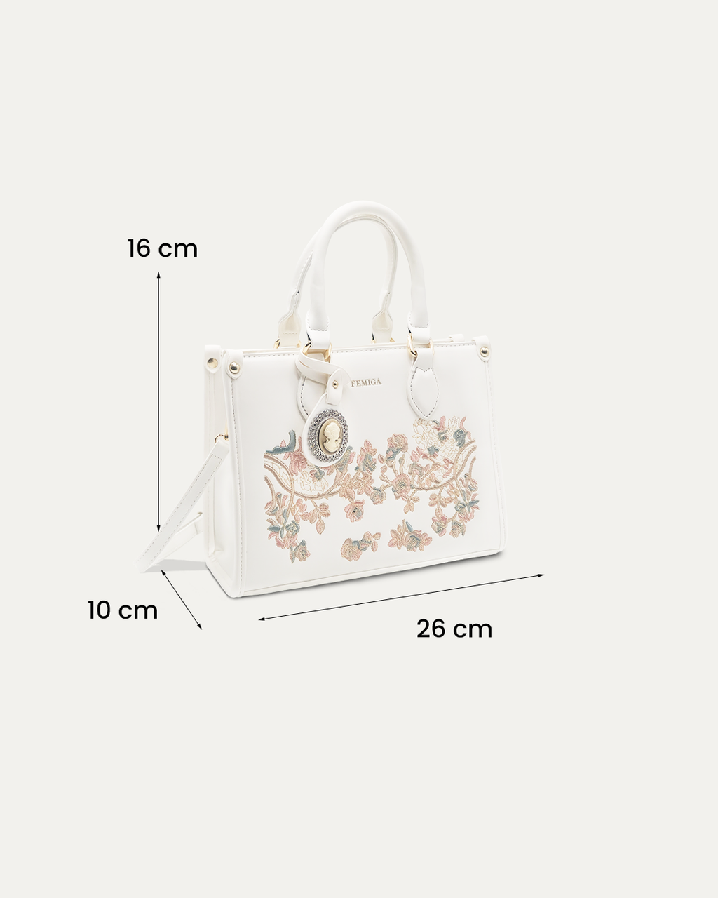 Floral Embroidered Handbag