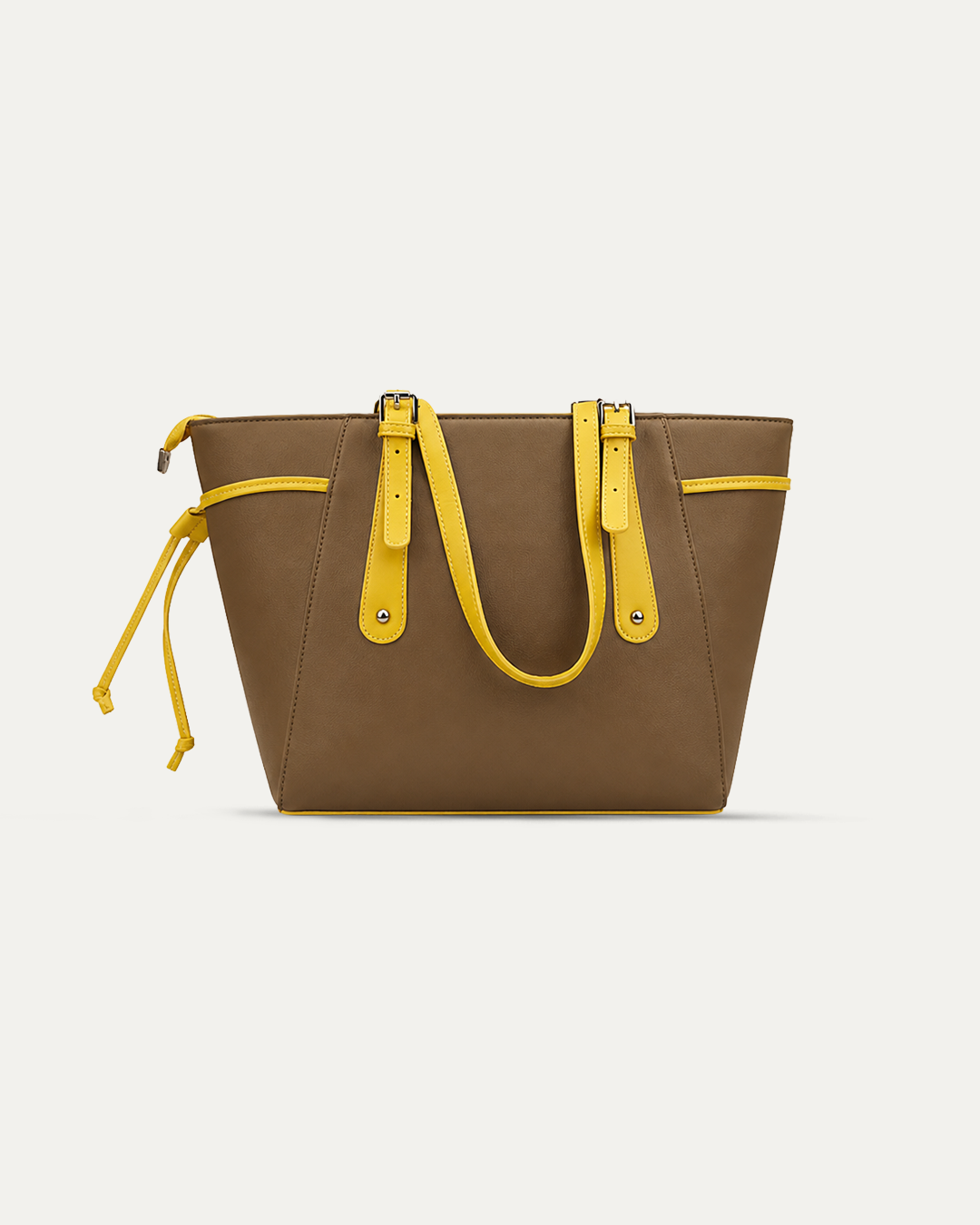 Contrast Handle Tote Bag