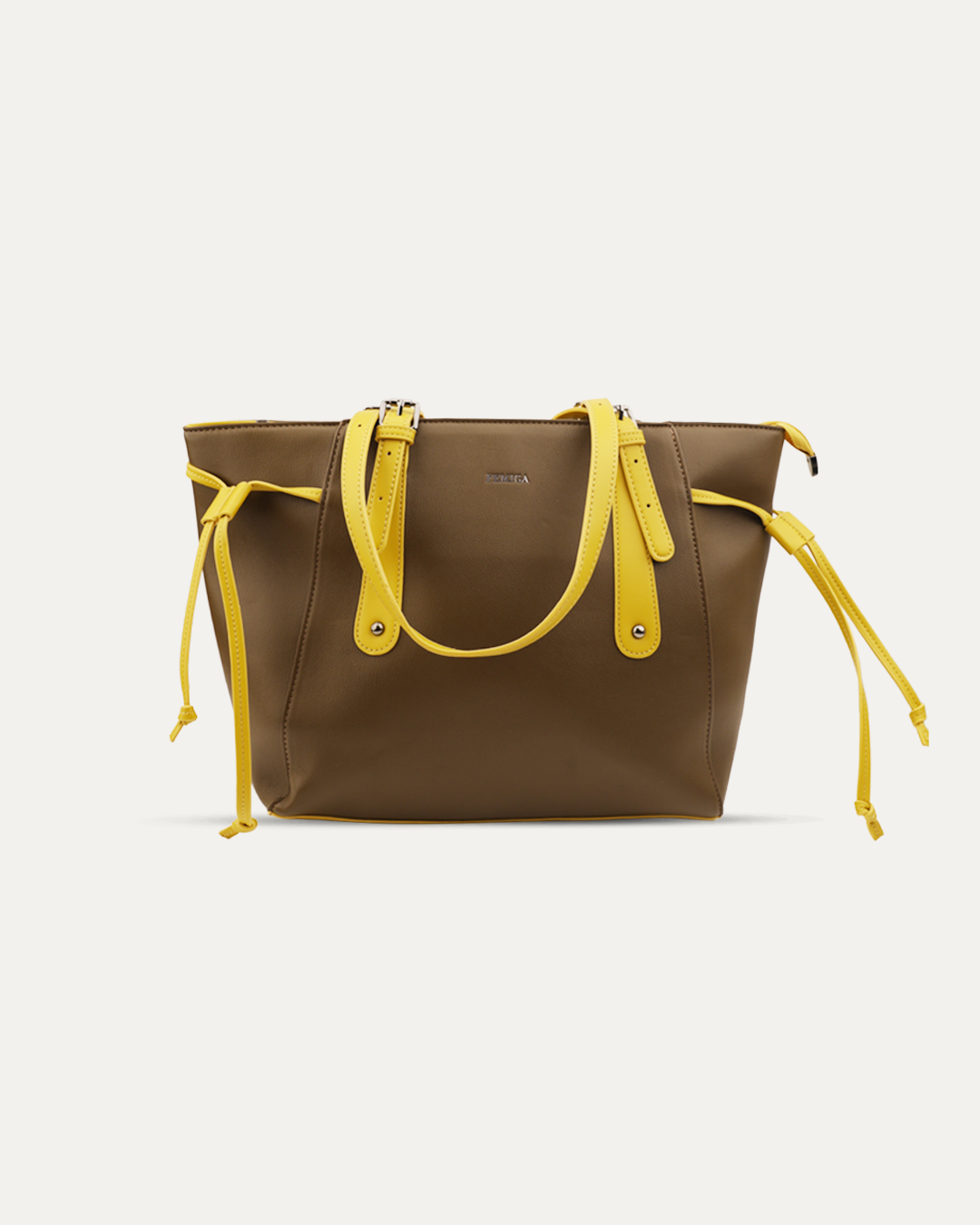 Contrast Handle Tote Bag