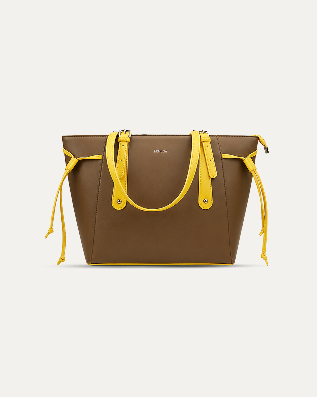 Contrast Handle Tote Bag