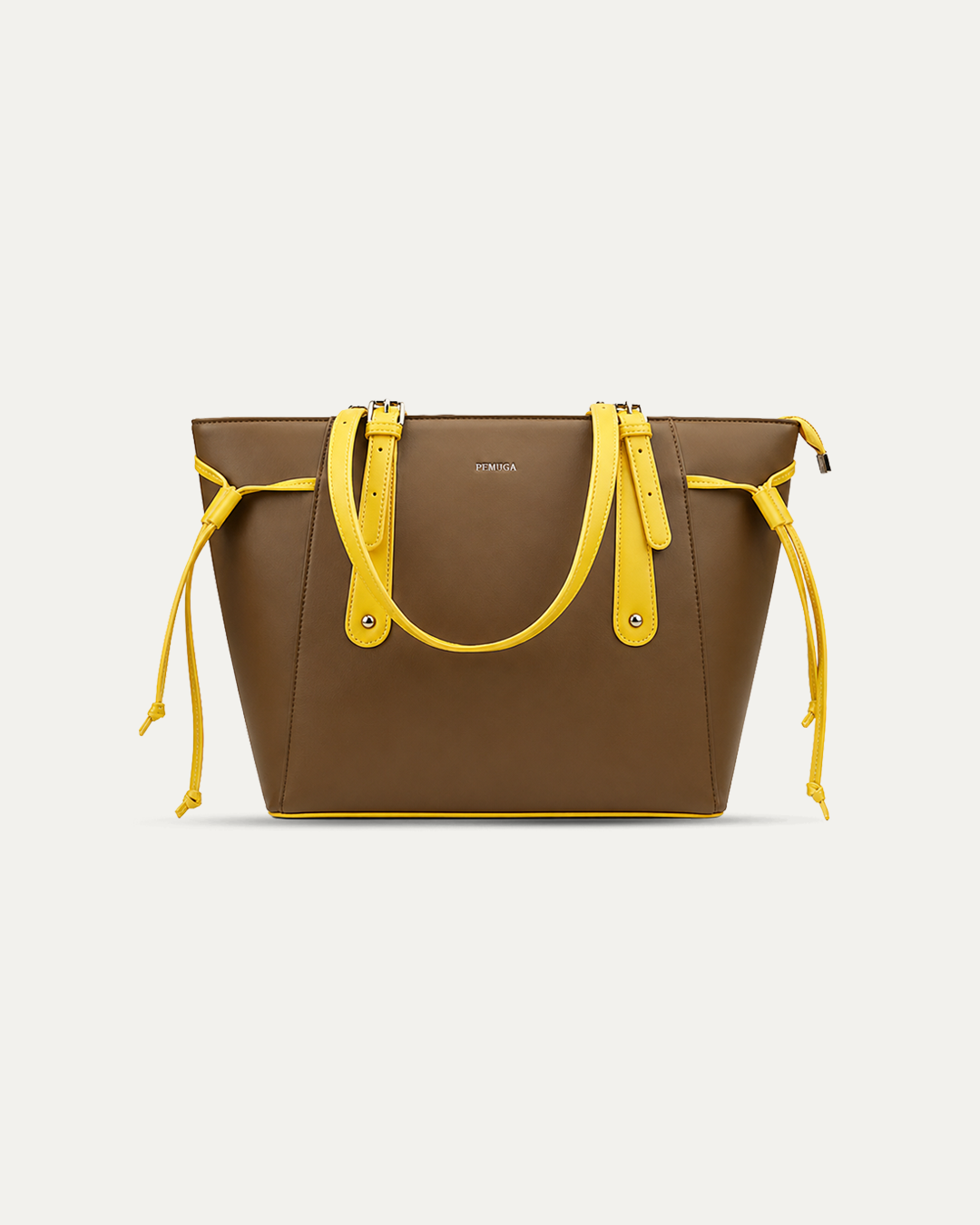 Contrast Handle Tote Bag