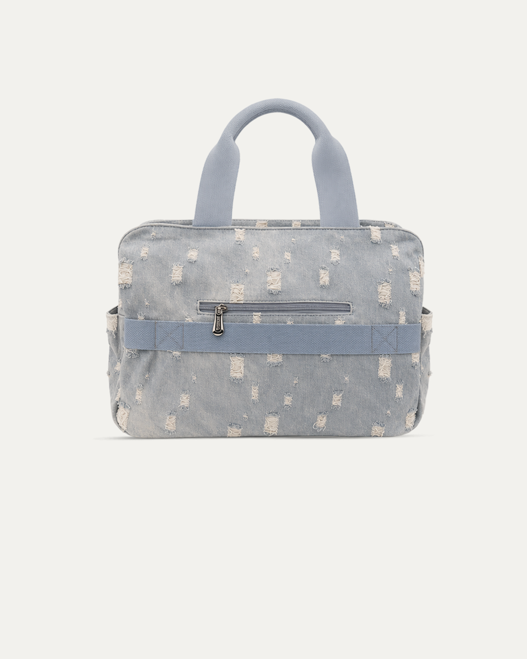 Distressed Light Denim Bag
